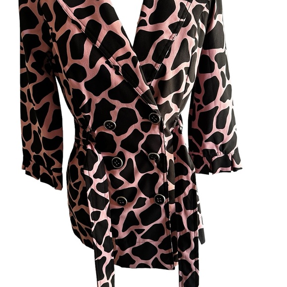 HEART SOUL ANIMAL PRINT BLAZER 3/4 SLEEVE LEOPARD PRINT, GLAM, BARBIE CORE - Picture 2 of 11
